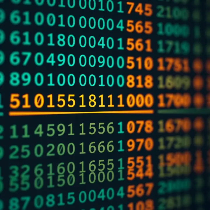 Diagram showing binary digits aligned above their corresponding decimal place values