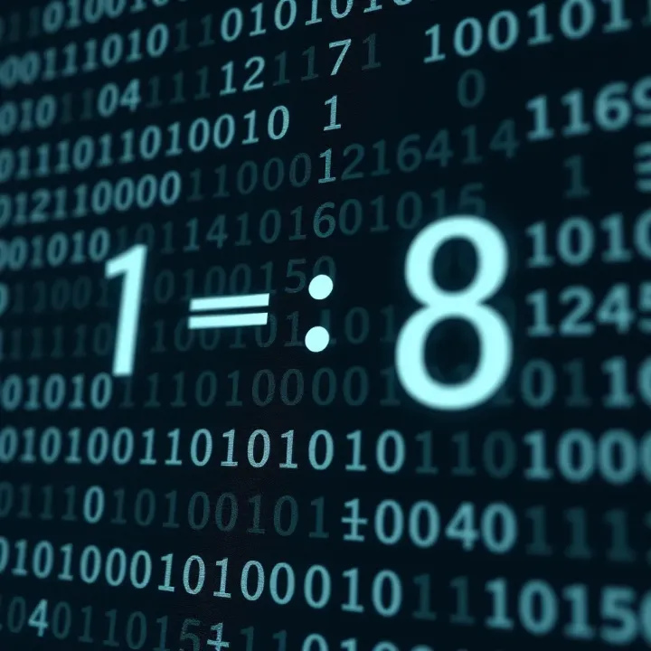 Example calculation showcasing binary representation of a fractional decimal with stepwise multiplication