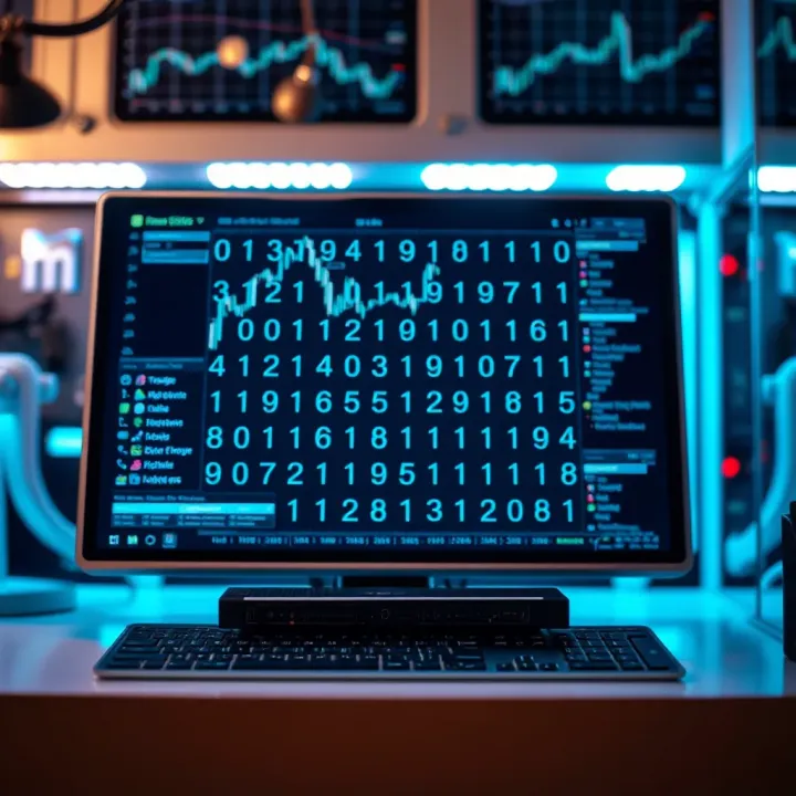 Illustration demonstrating how binary representation supports digital technology applications in a technological setting