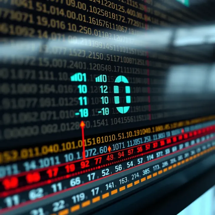 Illustration showing the calculation of decimal value from a binary number using weighted positional values