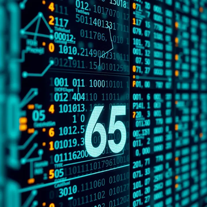 Binary System in Computer Memory Illustration of how binary numbers are used in computer memory storage