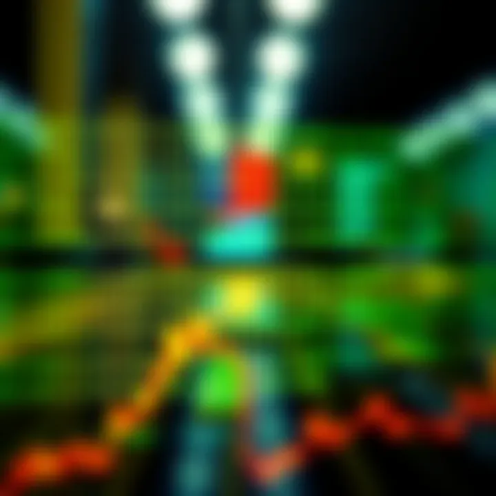 Visual representation of binary code applied in digital technology devices