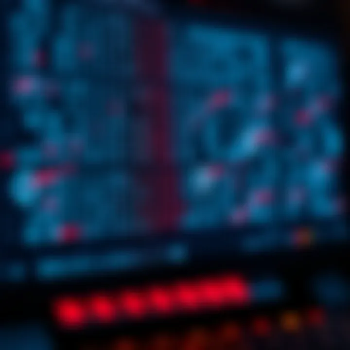Binary Logic Gates and Data Processing in Computers Illustration of binary logic gates demonstrating how data is processed with on and off signals