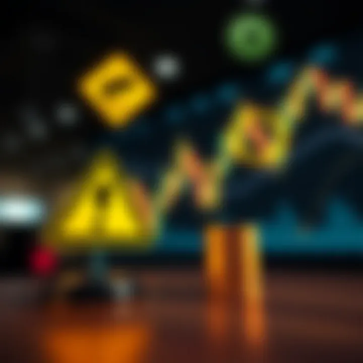 Risk Management and Legal Considerations in Binary Options Trading Conceptual illustration of financial risk and regulation symbols highlighting caution and legal frameworks in Pakistan