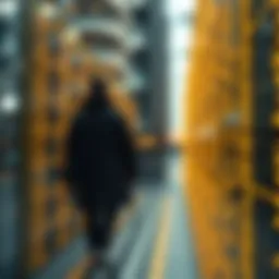 Illustration of binary search tree operations including node insertion, deletion, and search traversal paths