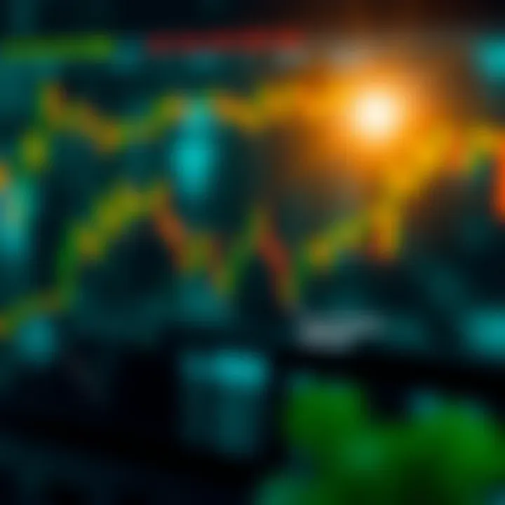 Diagram depicting breakout and reversal patterns with annotations for trading decisions in financial markets