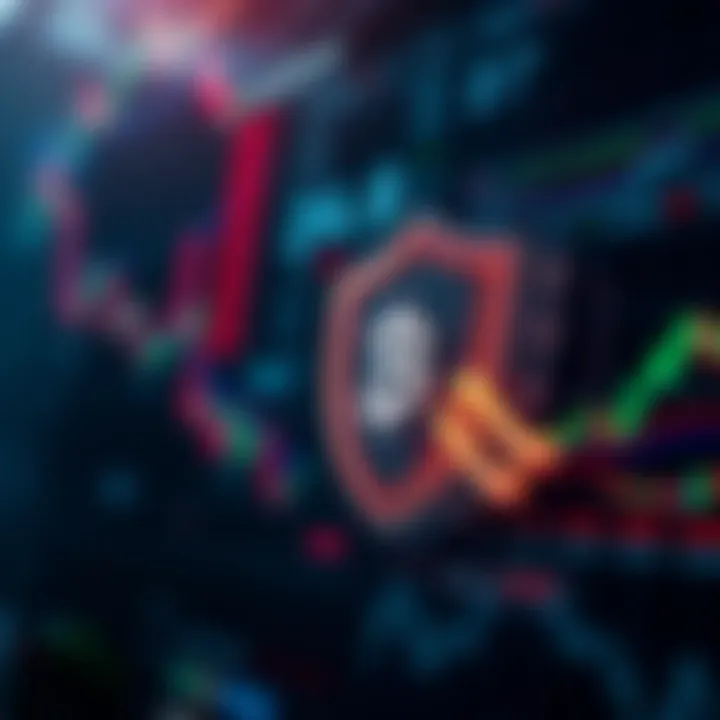 Visual representation of regulatory compliance and security shield protecting crypto transactions