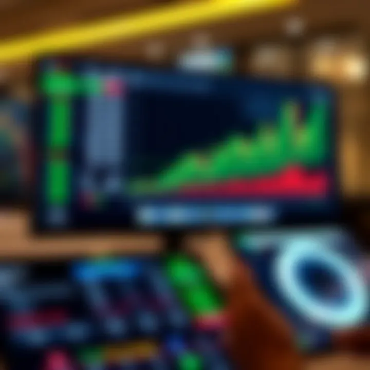 Dashboard of a forex trading platform displaying currency pairs, charts, and market trends