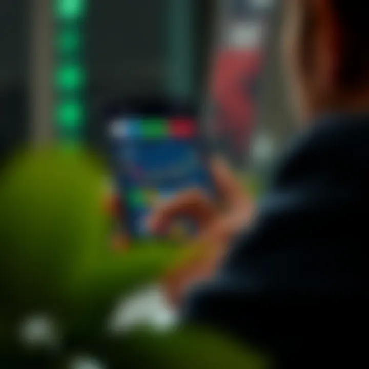 User navigating an intuitive online trading platform on a smartphone