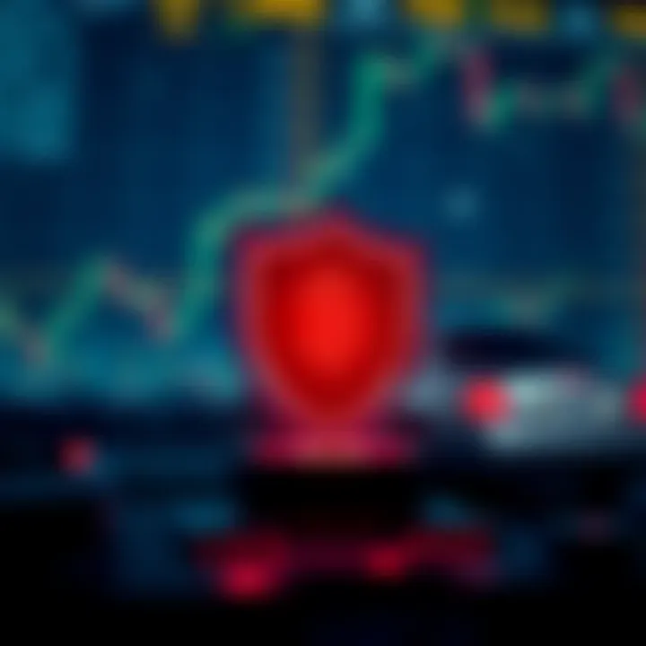 Security shield icon representing protection and regulatory compliance in cryptocurrency trading