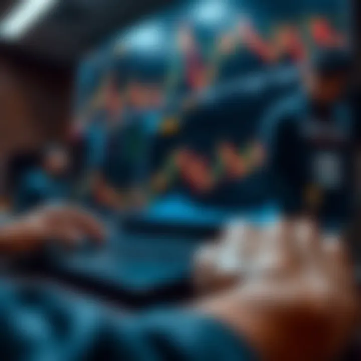 Conceptual illustration of risk management and strategic decision making