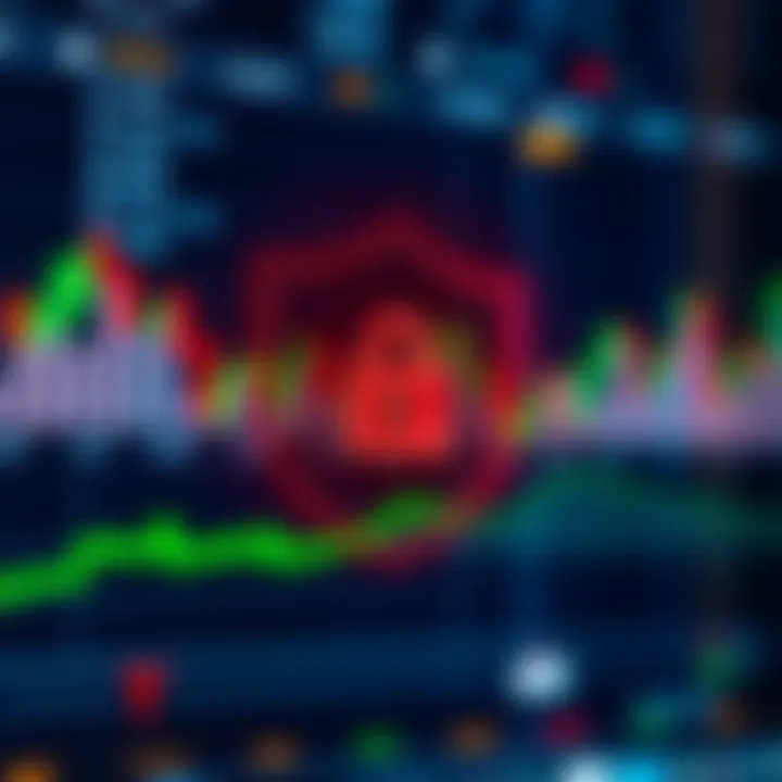 Security shield icon overlaid on a digital background representing secure forex trading platforms