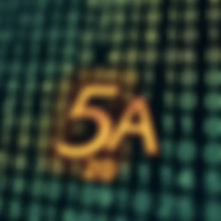 Conversion of Hexadecimal Five A to Binary Representation Visual representation of converting hexadecimal value five A into binary form with detailed bit segments