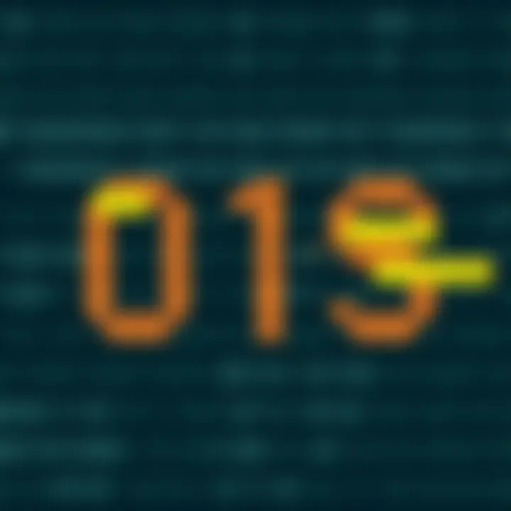 Visual example demonstrating the conversion of an octal number into binary code with labeled sections indicating each binary group