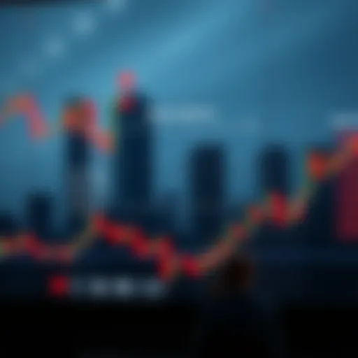 Diagram illustrating the concept of binary options trading with clear indicators for potential profit and risk