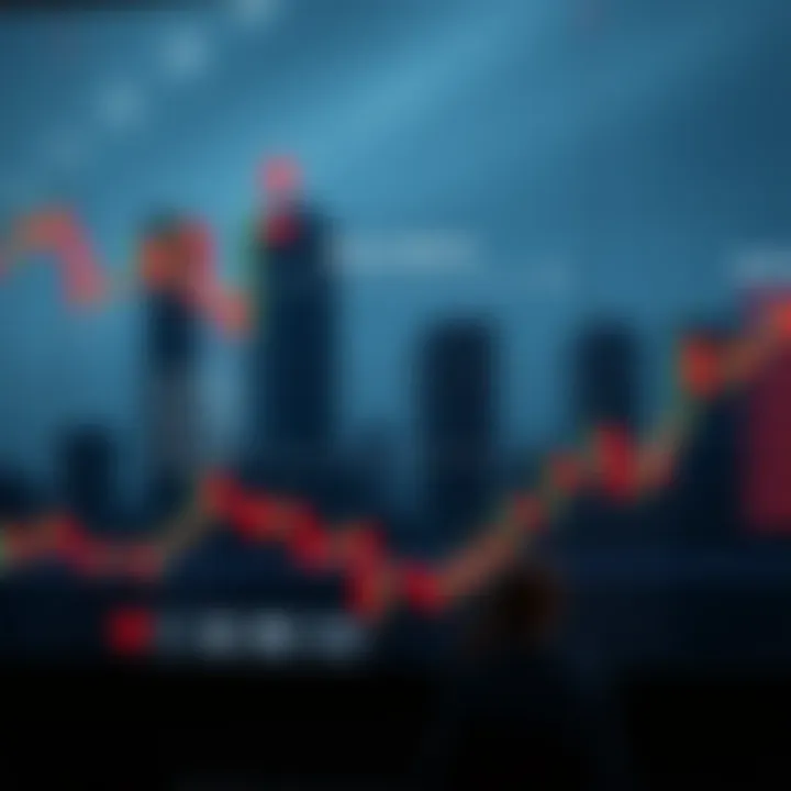 Diagram illustrating the concept of binary options trading with clear indicators for potential profit and risk