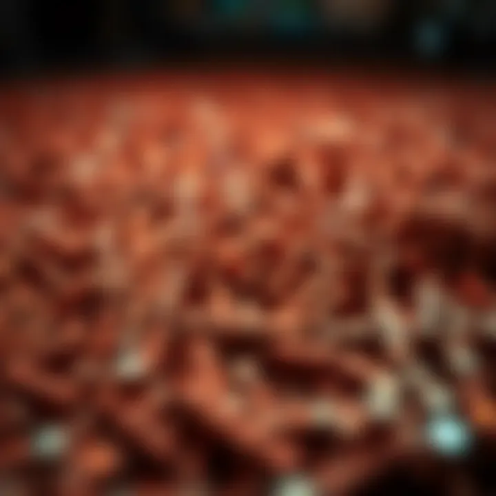 Illustration showing a scattered collection of unsorted elements where binary search is ineffective