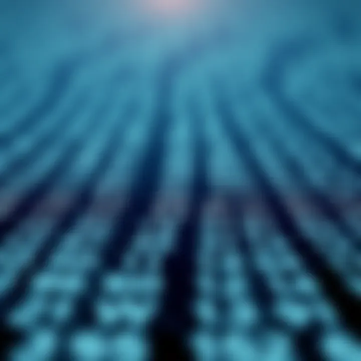 Illustration showing an unsorted array of numbers where binary search cannot be applied effectively