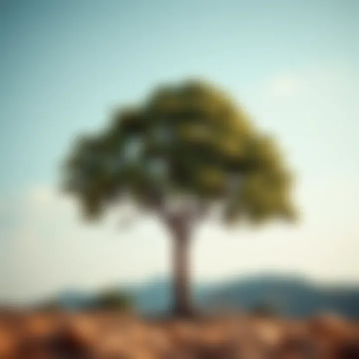 Comparison between balanced and unbalanced binary trees showing differences in node distribution