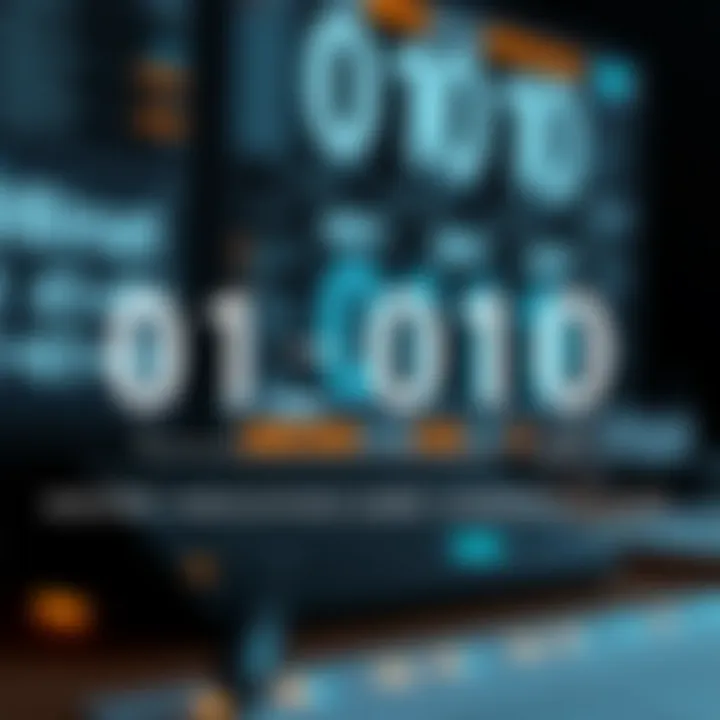 Diagram showing binary addition of two binary digits with carry over explained