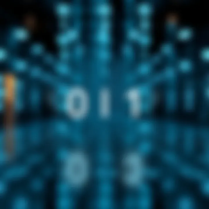 Visual representation of binary subtraction using two's complement method