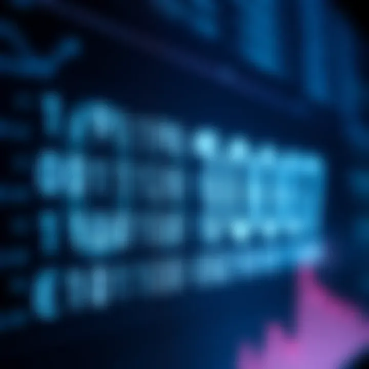 Illustration of binary code represented by zeroes and ones on a digital screen