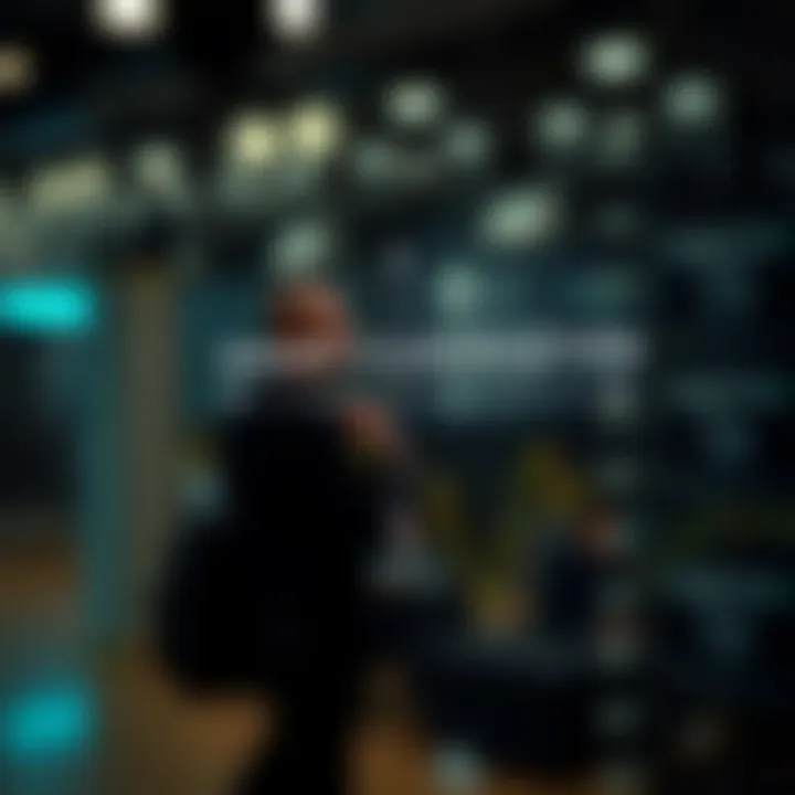 Diagram showing the concept of binary classification with two distinct categories separated by a decision boundary