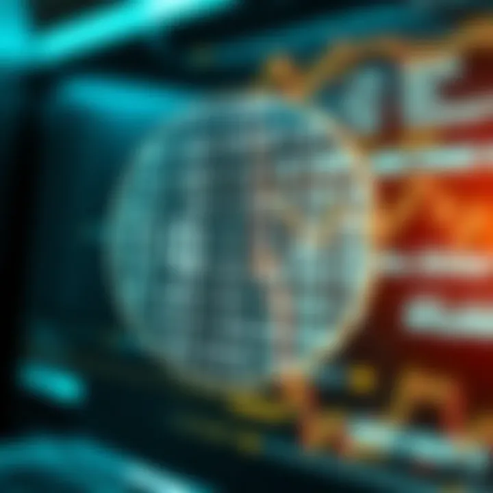 Diagram illustrating the concept of binary code using ones and zeros to represent data