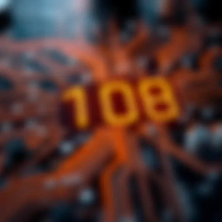 Diagram illustrating binary digits representing data in electronic circuits