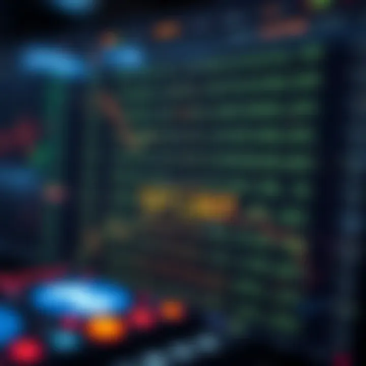 Visual representation of binary code application in digital technology devices