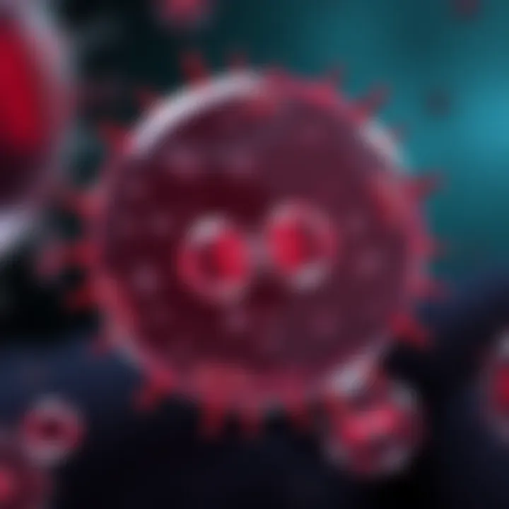 Diagram showing bacterial cell dividing into two daughter cells through binary fission