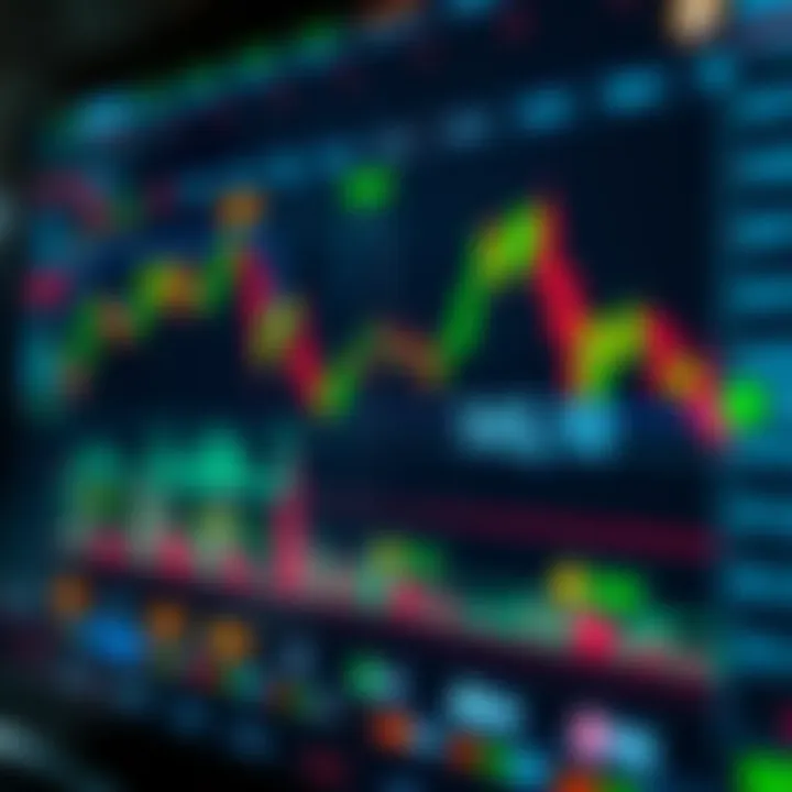 Digital chart displaying binary signal patterns in trading system interface