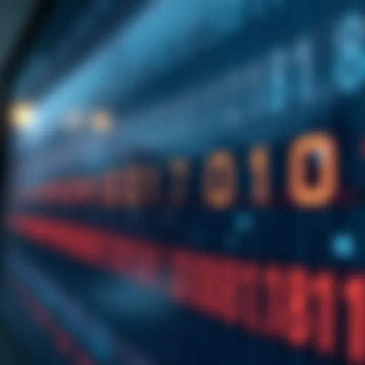 Representation of Data Using Binary Digits Diagram illustrating binary digits representing data through sequences of zeros and ones