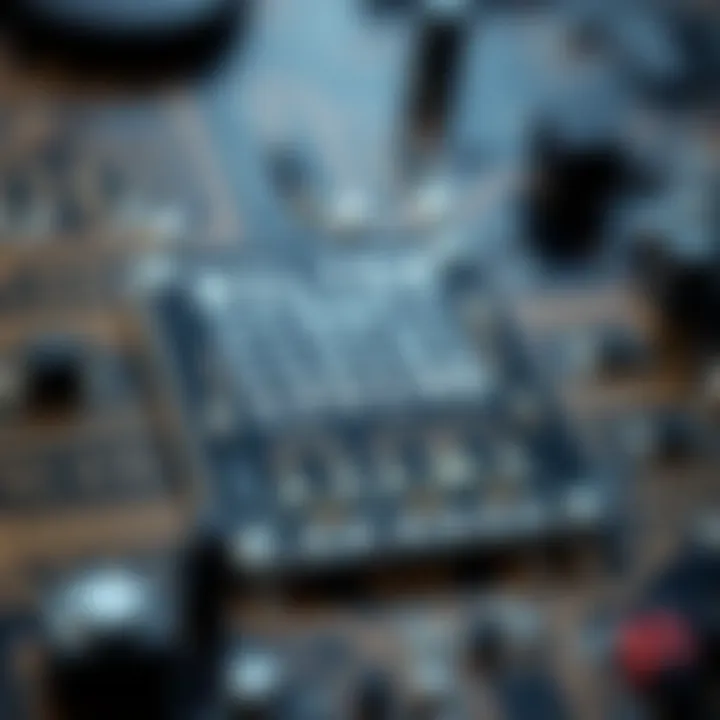Illustration of a digital circuit board highlighting the role of binary logic in computing and electronic systems