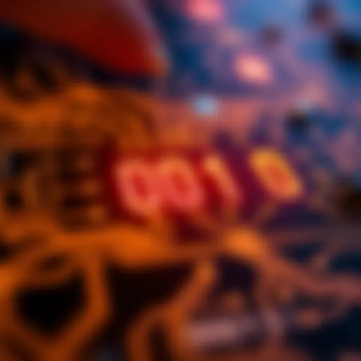 Diagram illustrating binary digits represented by zeros and ones connecting to circuits