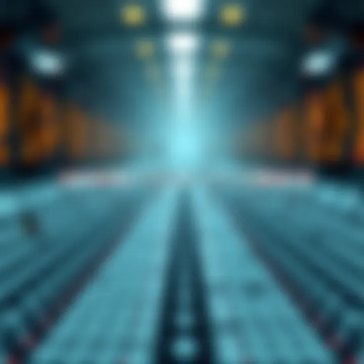 Diagram illustrating binary search algorithm dividing a sorted array to find a target value