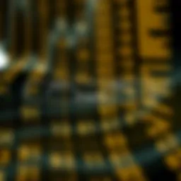 Diagram showing the binary search dividing a sorted list into halves to locate a target value