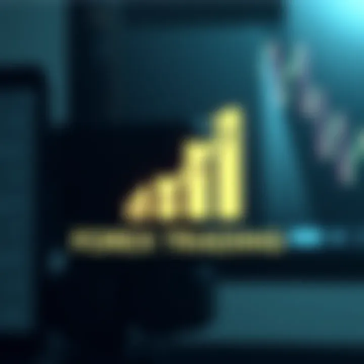 A modern forex trading logo design featuring upward trending arrows and currency symbols representing financial growth and trust