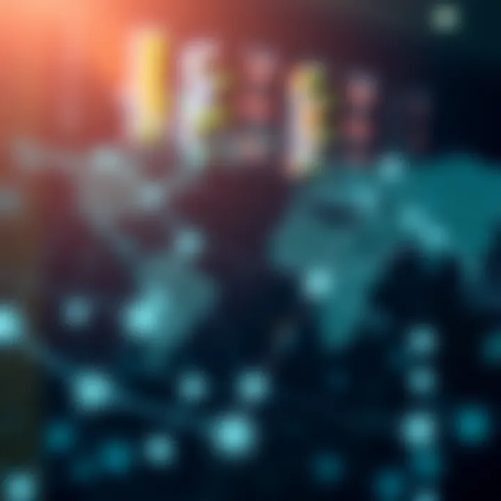 Global network connecting various crypto trading platforms around the world