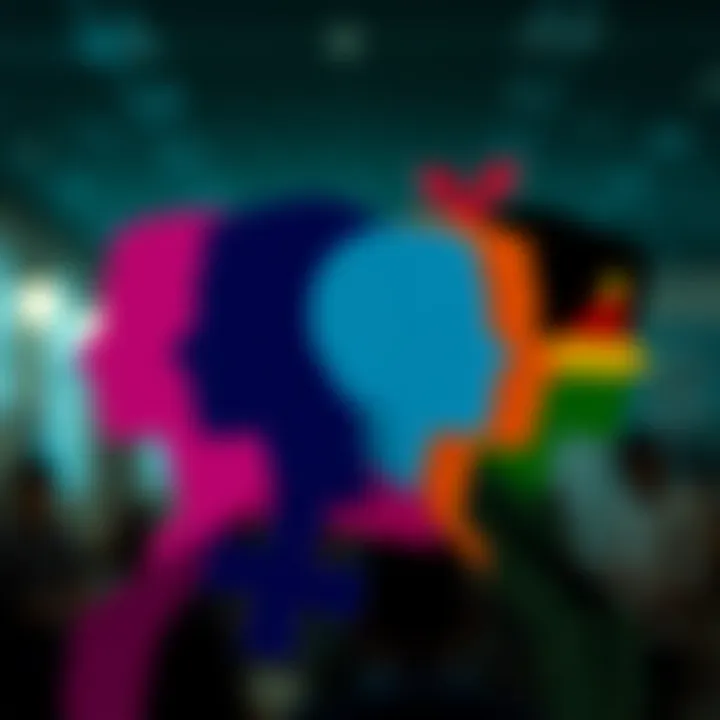 Visual Representation of Non-Binary Gender Diversity Colorful gender symbols blending to represent diverse non-binary identities