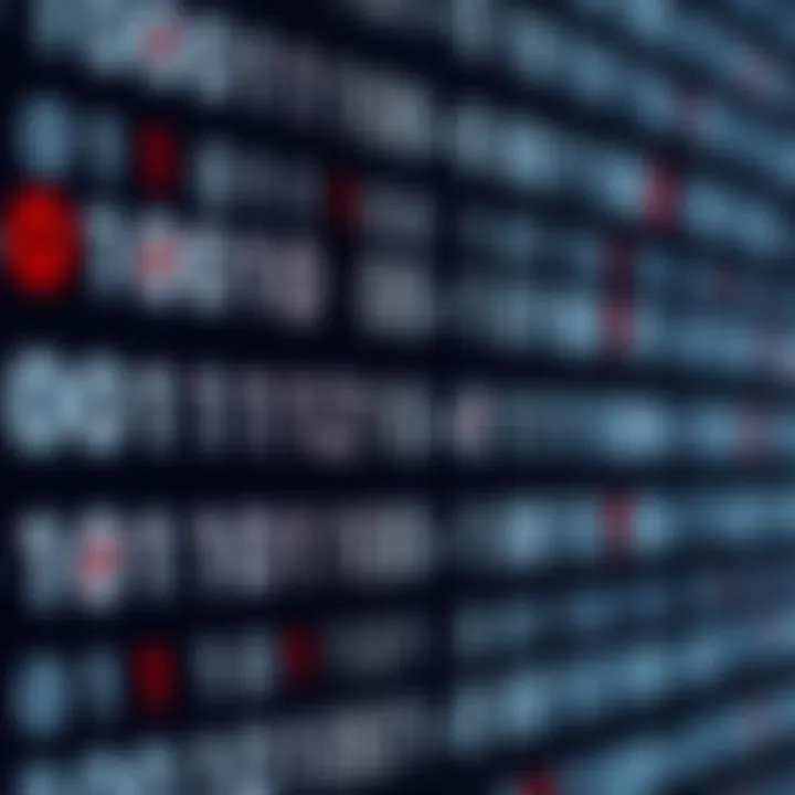 Binary code sequence illustrating the conversion of text characters into zeros and ones