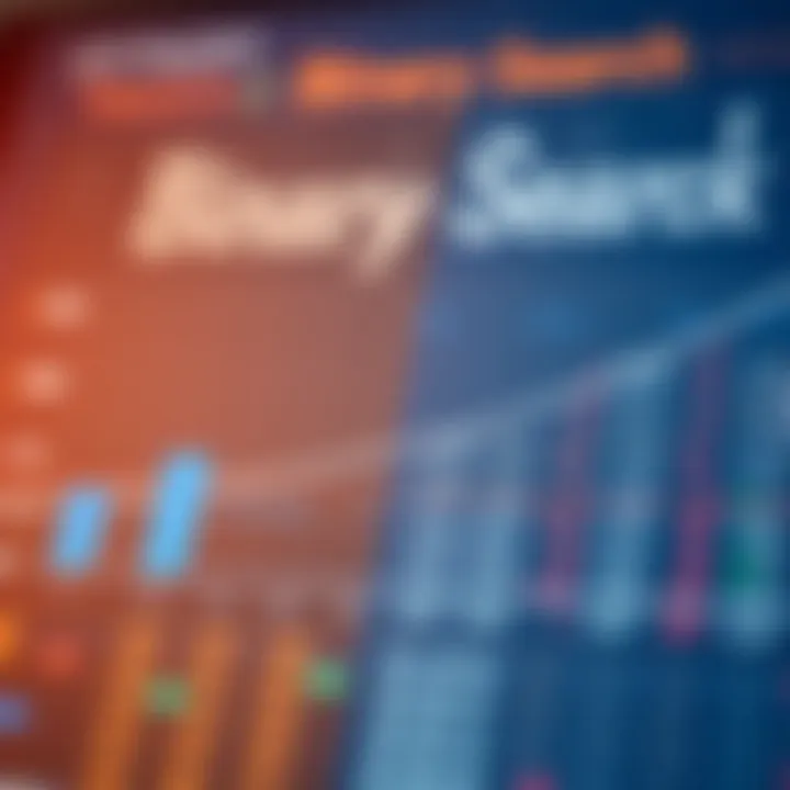 Comparison chart showing efficiency differences between binary search and linear search on sorted datasets