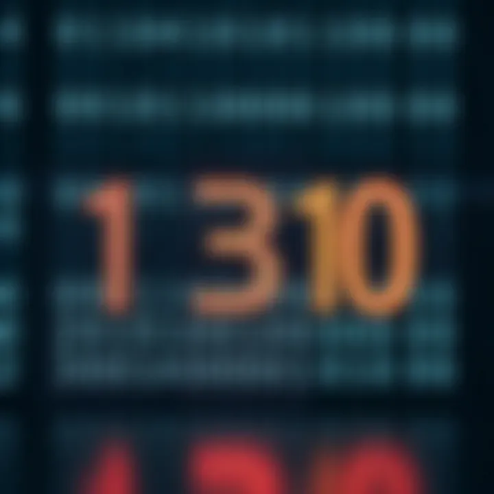Decimal to Binary Number Comparison Visual comparison showing decimal numbers and their binary counterparts
