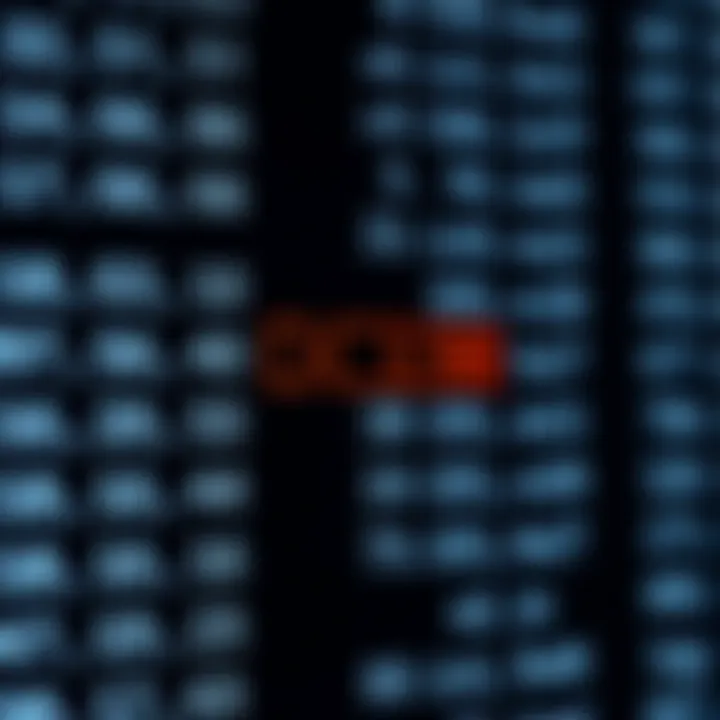 Illustration showing a sorted list with highlighted middle element for binary search