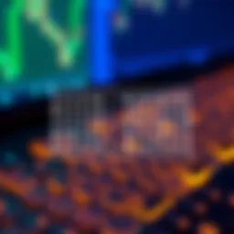 Diagram illustrating the binary search algorithm dividing a sorted array into halves