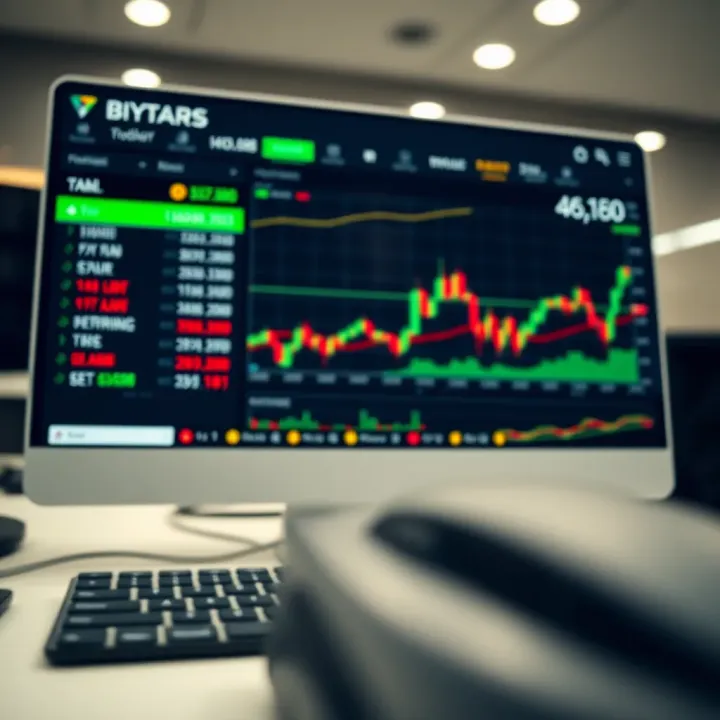 User-friendly interface of a binary options trading platform displaying various asset options and charts