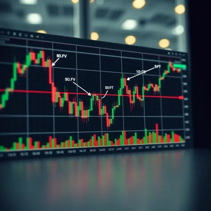 Reversal and Continuation Patterns in Trading Visualization of price movements demonstrating reversal and continuation patterns with annotations for trading decisions