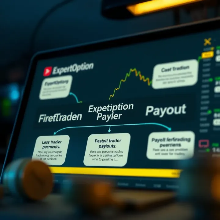 Diagram showing how ExpertOption platform facilitates trading and payouts