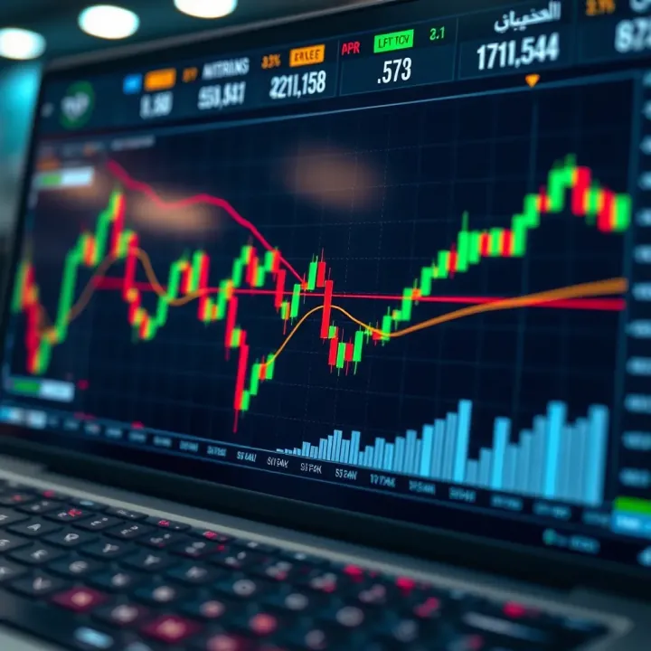 Currency Exchange Trends and Forex Chart Analysis Illustration of forex trading charts displaying currency exchange trends and analysis