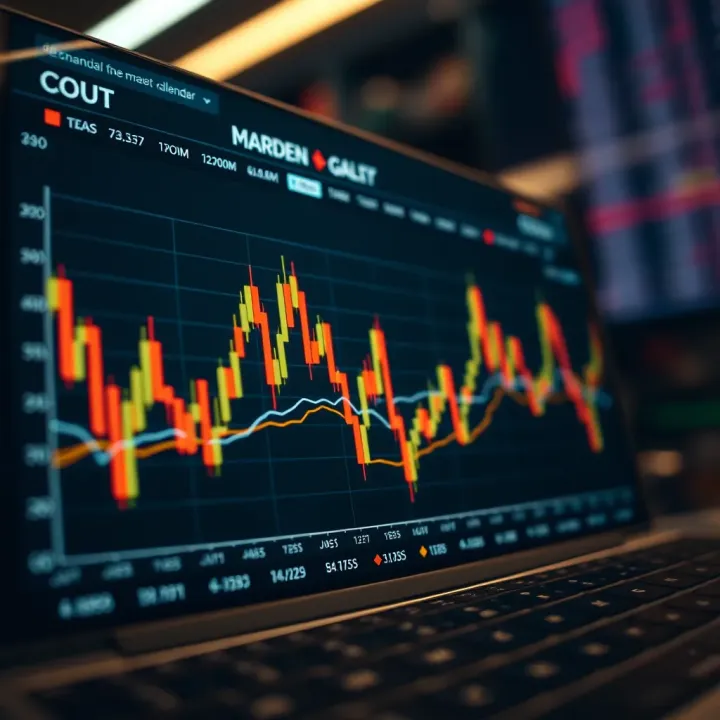 Graph showcasing market trends influenced by economic reports relevant to Pakistani traders and investors